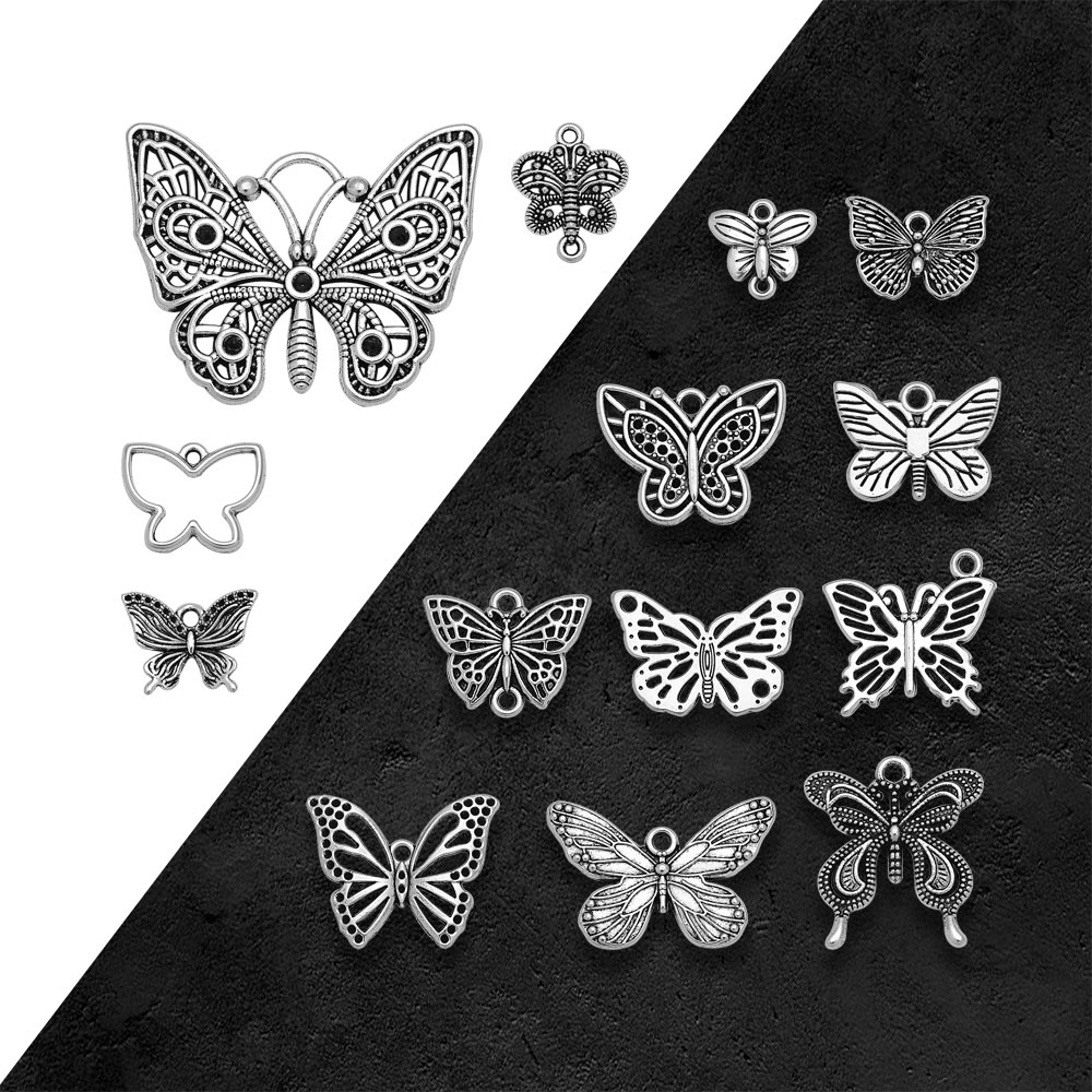 Vintage Fashion Resale - Cổ Mạ Bạc Hình Con Bướm