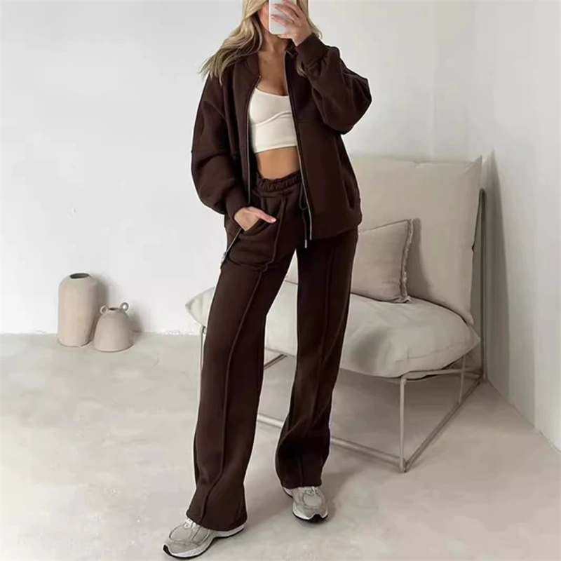 2025 Sweatshirt Two-piece Suit - đánh giá và giá Wide Leg Trouser 70S