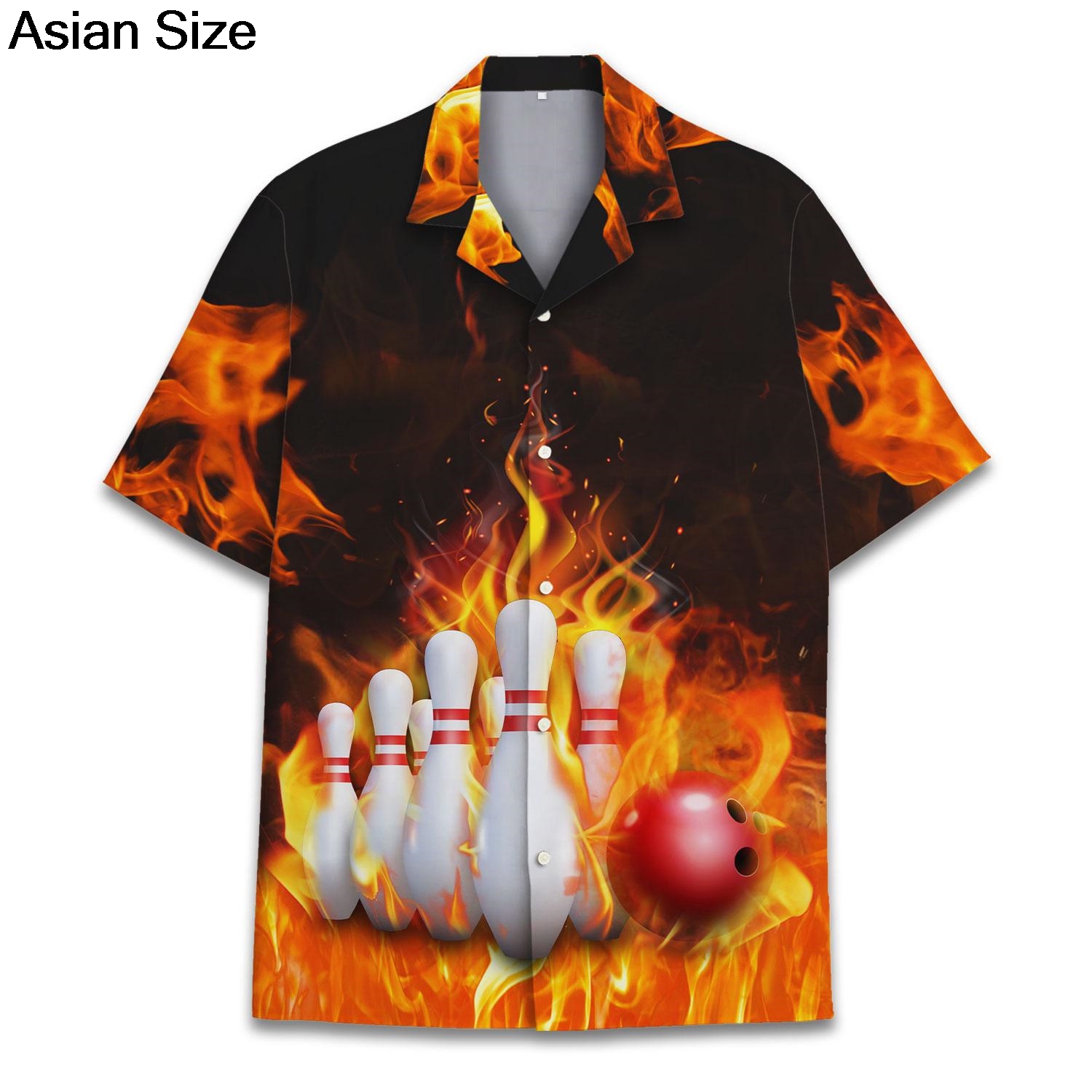 Cool Blue Fire Bowling Sport G - đánh giá và giá Bowling Shirt Camp