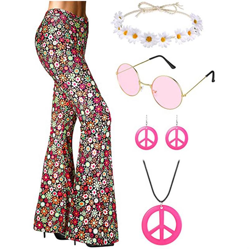 Bohemian Print Flared Pants Ha - đánh giá và giá Wide Leg Trouser 70S