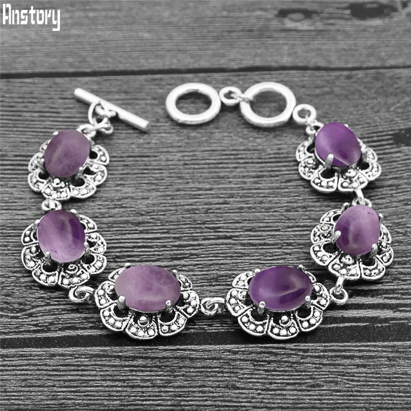 Hình Bầu Dục Amethysts Vòng Ta - đánh giá và giá Vintage Fashion Looks