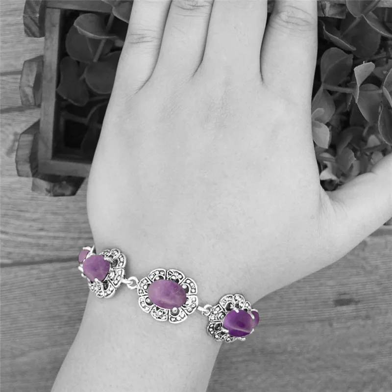 Hình Bầu Dục Amethysts Vòng Ta - đánh giá và giá Vintage Fashion Looks