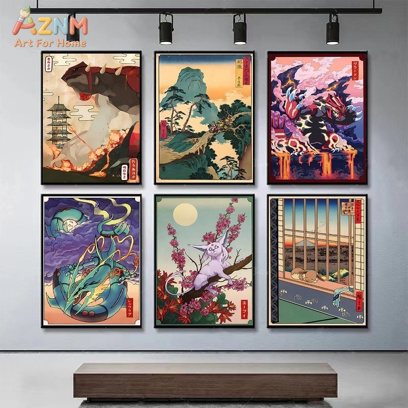 AZNM Ukiyo-e Style Pokemon Gro - đánh giá và giá Vintage Fashion Japan