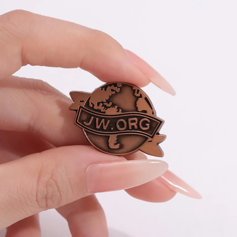 Retro Earth Brooch JW.ORG Enam - đánh giá và giá Vintage Fashion Org