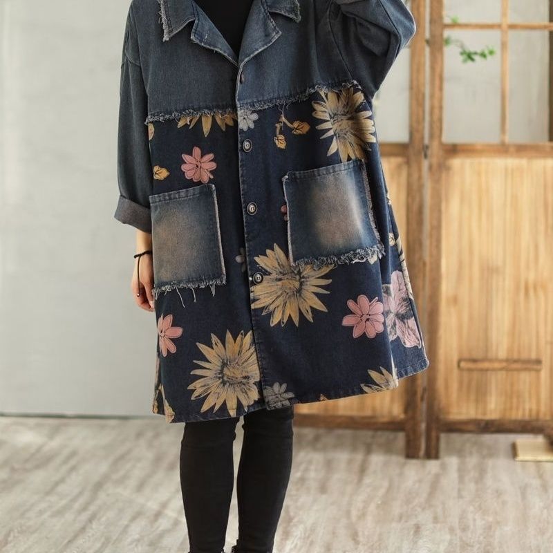 Medium And Long Denim Jacket W - đánh giá và giá Vintage Trench Coat