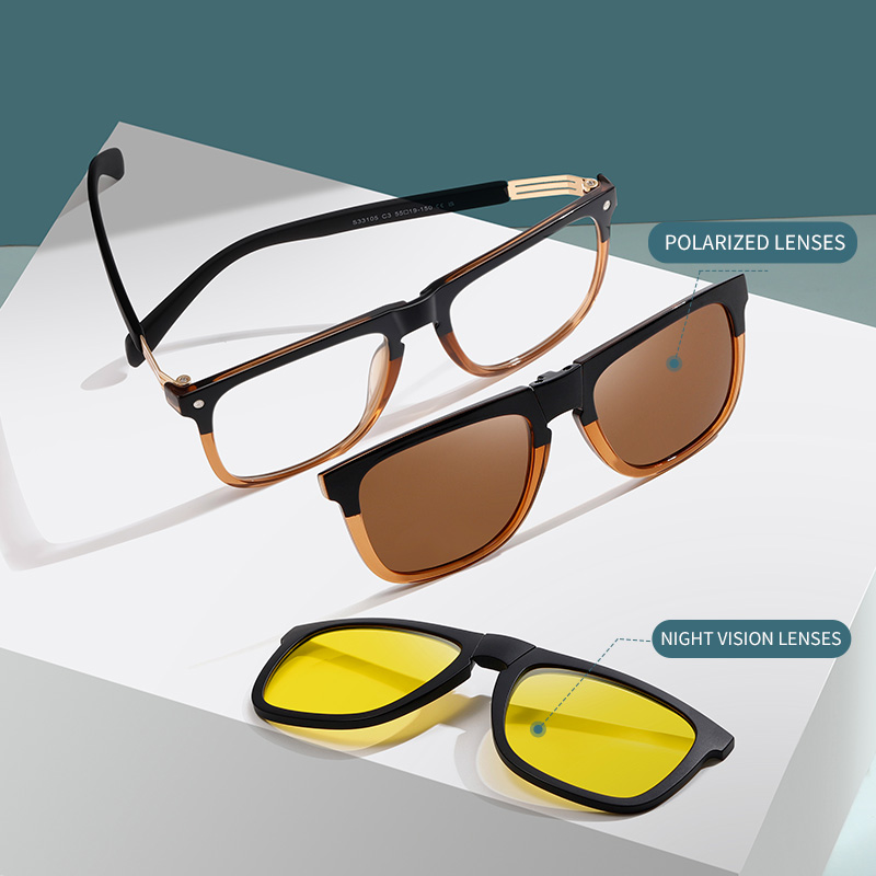 Sun Glasses Clip On Polarized  - đánh giá và giá Vintage Fashion Glasses