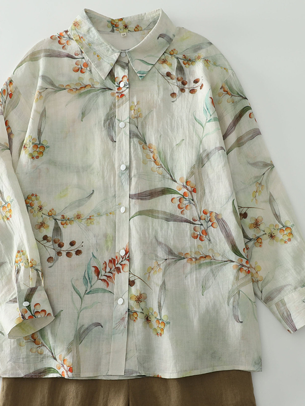 Loose Long Sleeve Women's Shir - đánh giá và giá Vintage Fashion Influencers