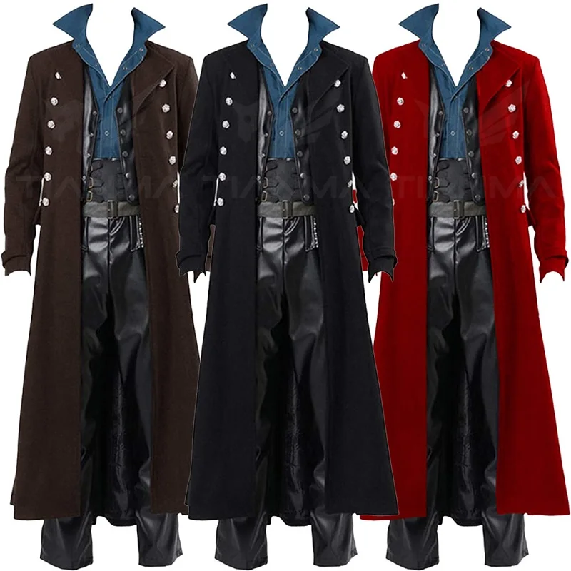 Medieval Men British Style Pun - đánh giá và giá Vintage Trench Coat
