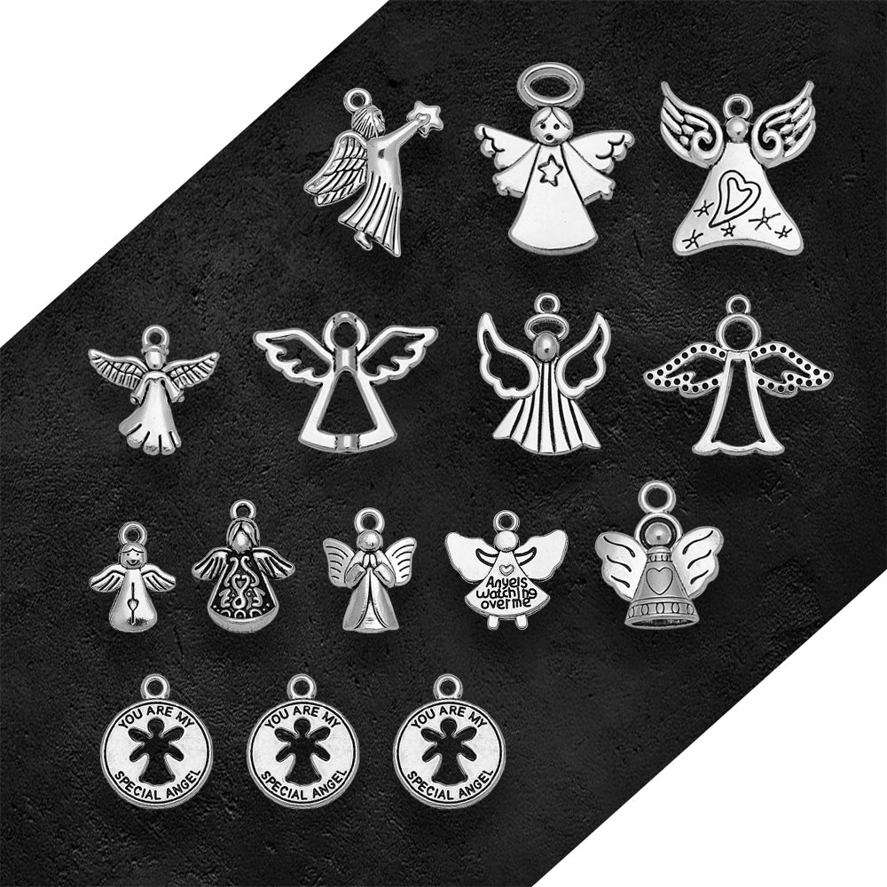 Cổ Mạ Bạc Bảo Vệ Hạt Thiên Thầ - đánh giá và giá Vintage Fashion Resale