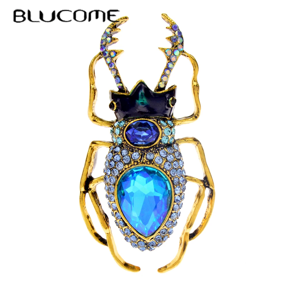 Blucome Blue Crystal Beetle Br - đánh giá và giá Vintage Fashion Bug
