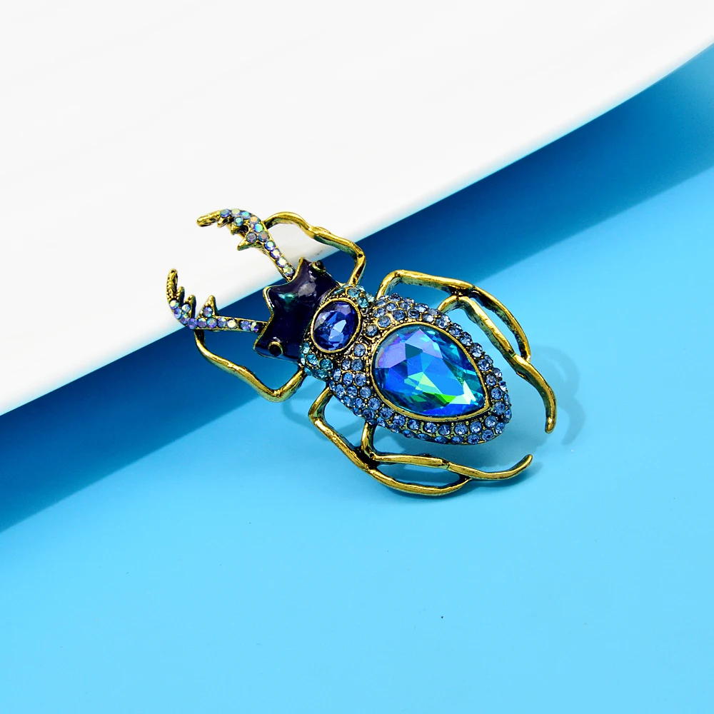 Blucome Blue Crystal Beetle Br - đánh giá và giá Vintage Fashion Bug