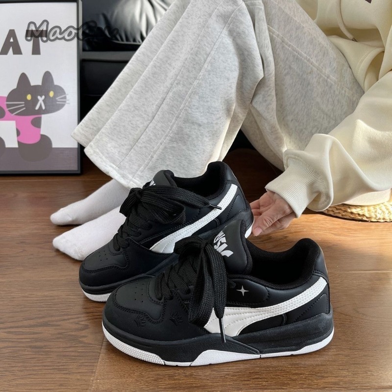 Women's Black White Leather Sk - đánh giá và giá Vans Shoes Old Skool