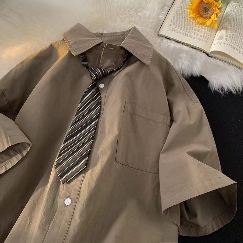 E-BAIHU Brown Vintage Blouses  - đánh giá và giá Vintage Fashion Japan