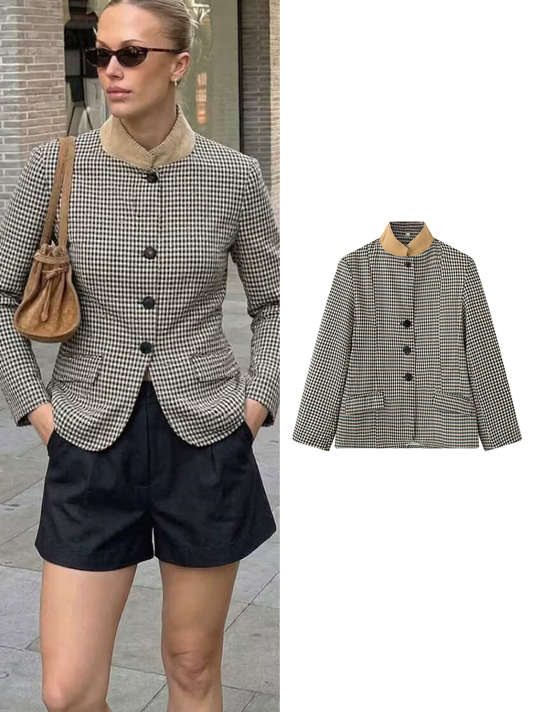 TFMLN Women's Vintage Plaid Bl - đánh giá và giá Vintage Trench Coat
